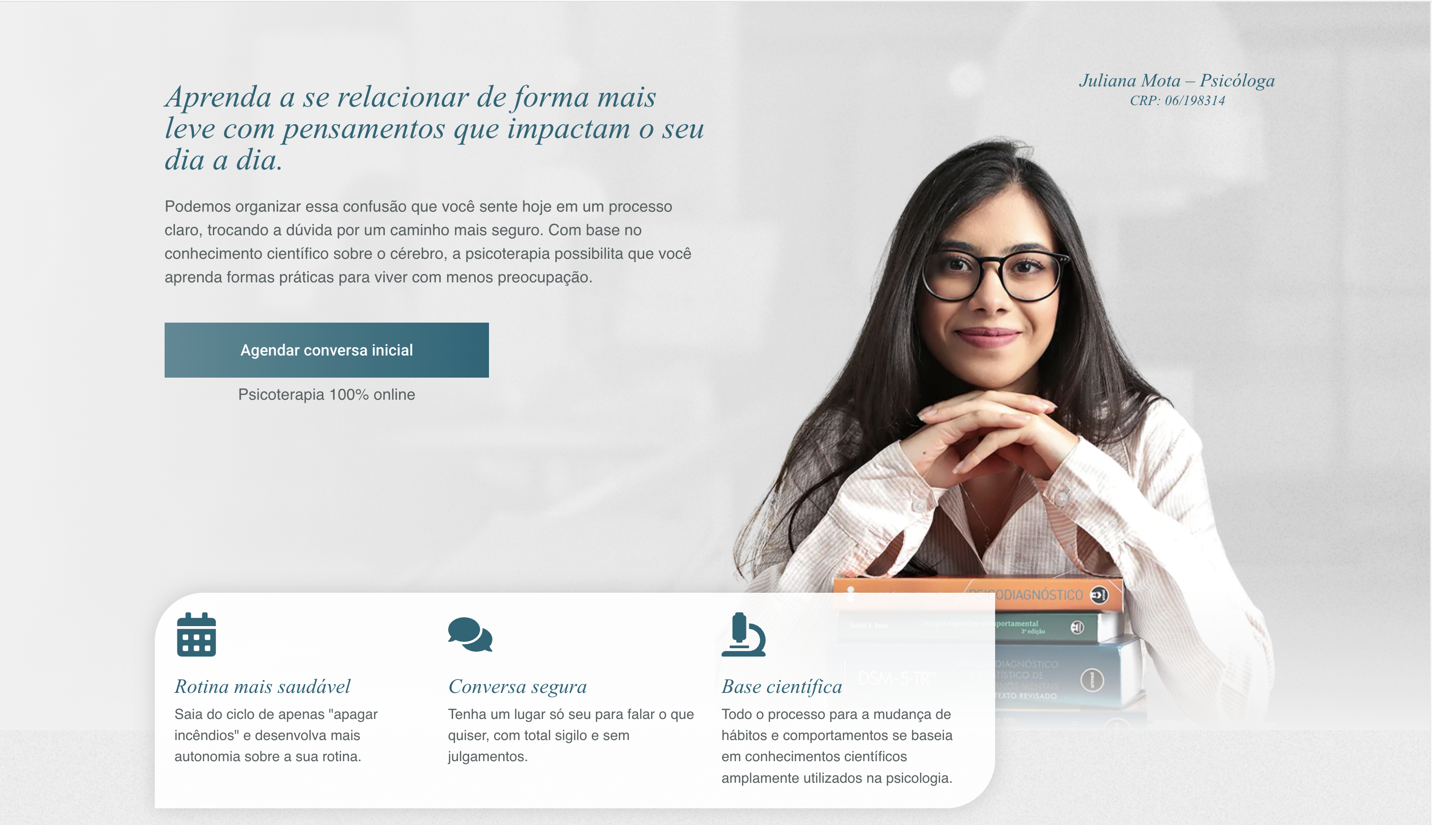 Growth Page nichada da psicóloga Juliana Mota